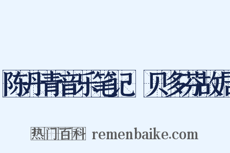 陈丹青音乐笔记·贝多芬故居是什么意思的图片